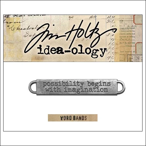 Idea-ology Advantus Metal Word Band Life Antique Nickel by Tim Holtz