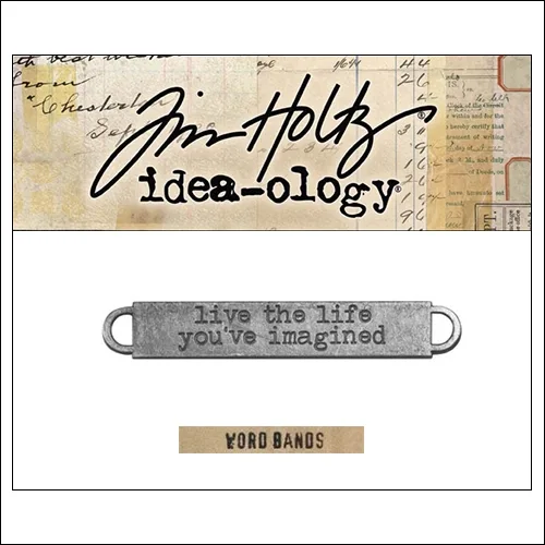 Idea-ology Advantus Metal Word Band Life Antique Nickel by Tim Holtz