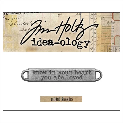 Idea-ology Advantus Metal Word Band Life Antique Nickel by Tim Holtz