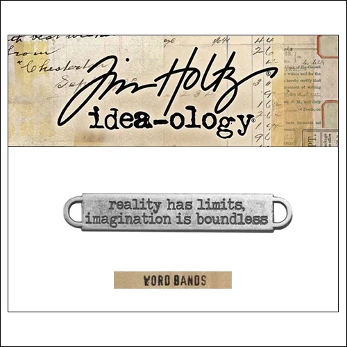 Idea-ology Advantus Metal Word Band Life Antique Nickel by Tim Holtz