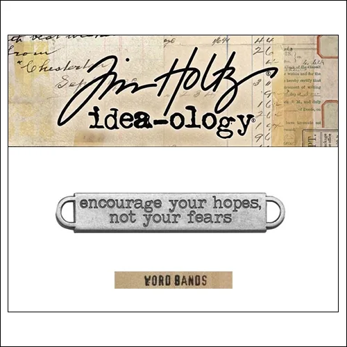 Idea-ology Advantus Metal Word Band Life Antique Nickel by Tim Holtz