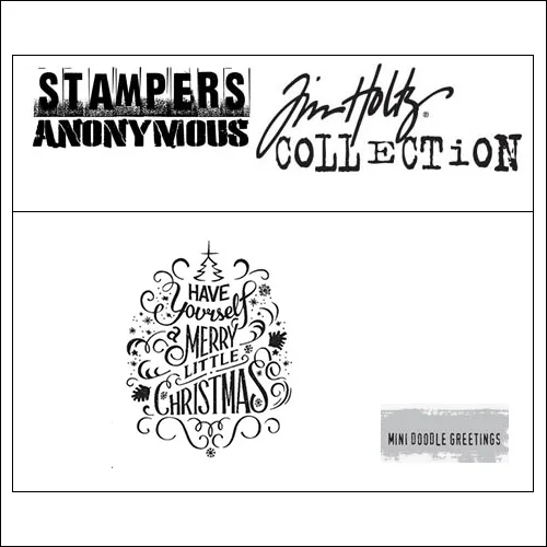 Stampers Anonymous Mini Cling Stamp Doodle Greetings by Tim Holtz Collection