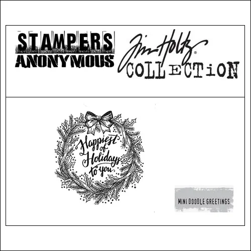 Stampers Anonymous Mini Cling Stamp Doodle Greetings by Tim Holtz Collection