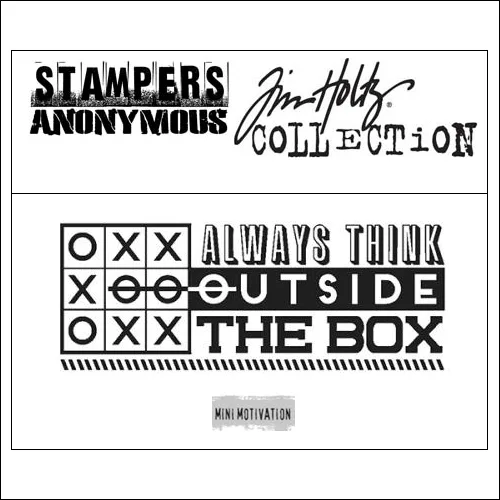 Stampers Anonymous Mini Motivation Cling Stamp by Tim Holtz Collection