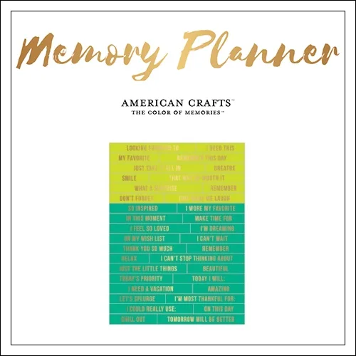 American Crafts Clear Sticker Sheet Gold Foil World Jumble Phrases Memory Planner Collection