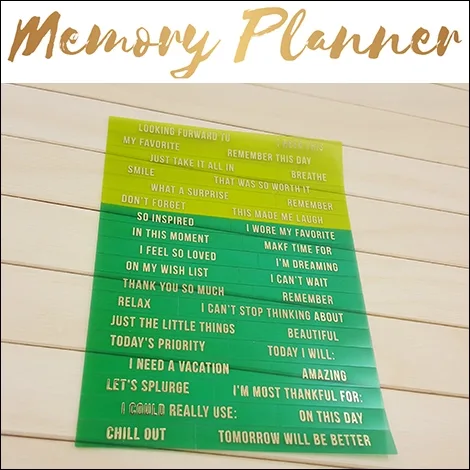 American Crafts Clear Sticker Sheet Gold Foil World Jumble Phrases Memory Planner Collection