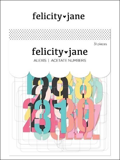 Felicity Jane Acetate Numbers Alexis