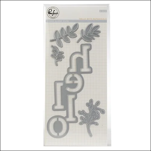 Pinkfresh Studio Die Set Hello With Botanicals