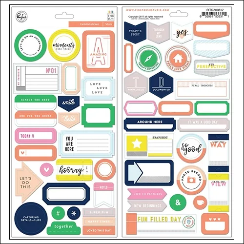 Pinkfresh Studio Cardstock Stickers The Mix No. 2