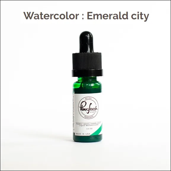Pinkfresh Studio Watercolor Emerald City