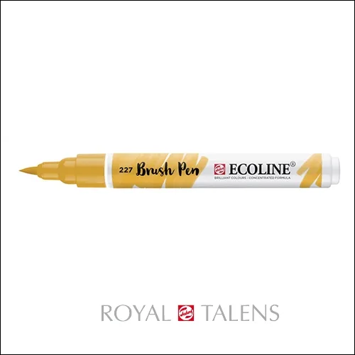 Royal Talens Ecoline Brush Pen Yellow Ochre 227