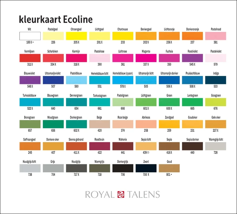 Royal Talens Ecoline Brush Pen Gele Oker 227