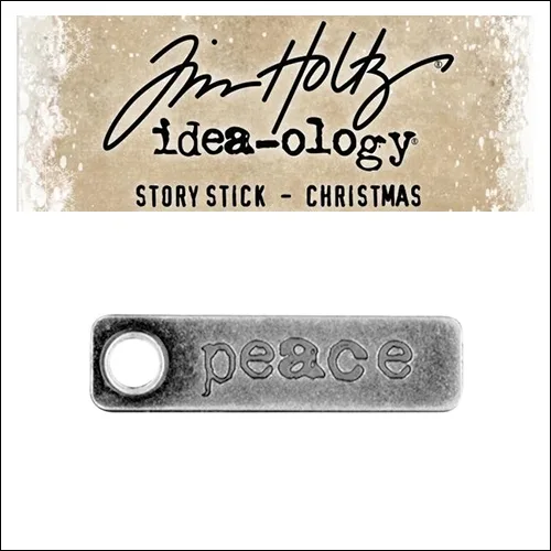 Idea-ology Tim Holtz Metal Story Stick Christmas Peace