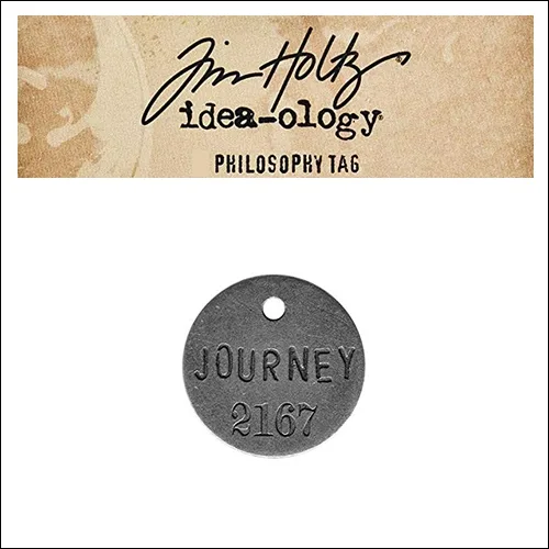 Idea-ology Tim Holtz Metal Philosophy Tag Journey