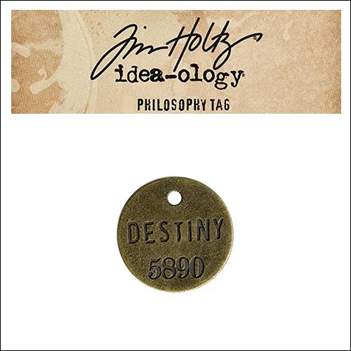 Idea-ology Tim Holtz Metal Philosophy Tag Destiny