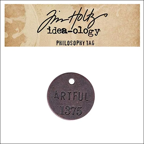 Idea-ology Tim Holtz Metal Philosophy Tag Artful