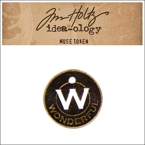 Idea-ology Tim Holtz Metal Muse Token Wonderful