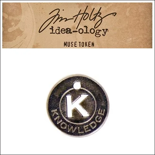 Idea-ology Tim Holtz Metal Muse Token Knowledge