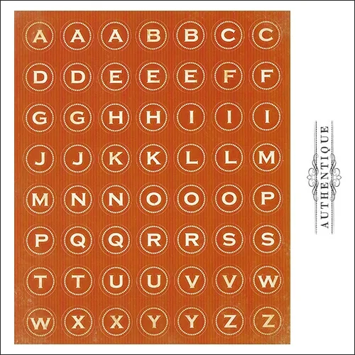 Authentique Cardstock Stickers Sheet Classic Type