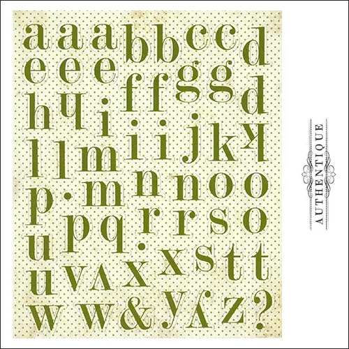 Authentique Cardstock Stickers Sheet Classic Type