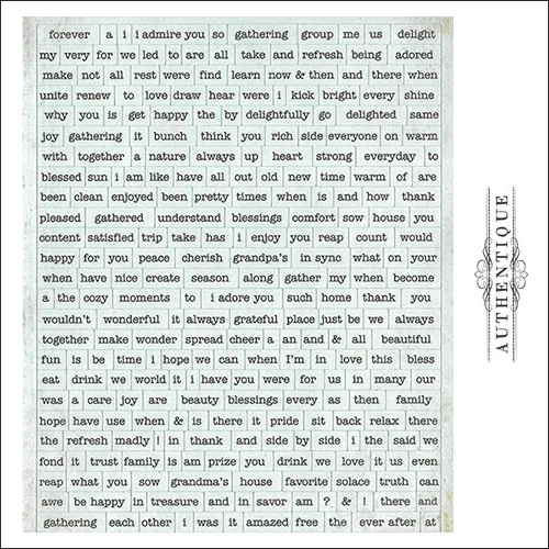 Authentique Cardstock Stickers Sheet Diction