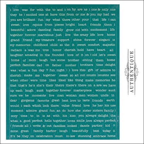 Authentique Cardstock Stickers Sheet Diction