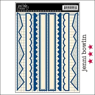 Jenni Bowlin Cardstock Stickers Border Navy