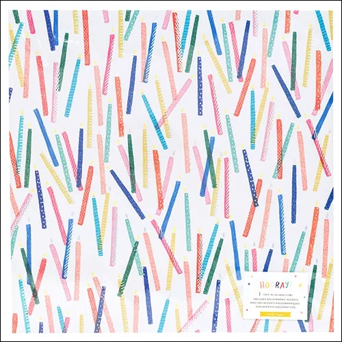 Crate Paper Cardstock Paper Sheet with Holographic Accents Big Wish Hooray Collection