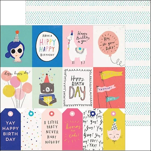 Crate Paper Cardstock Double Sided Paper Sheet For You Hooray Collection