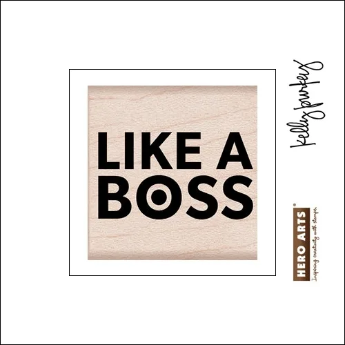 Hero Arts Kellys Yes Please Wood Block Rubber Stamp Clearly Kelly Collection by Kelly Purkey