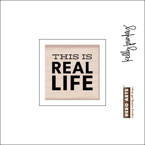 Hero Arts Kellys Real Life Wood Block Rubber Stamp Clearly Kelly Collection by Kelly Purkey