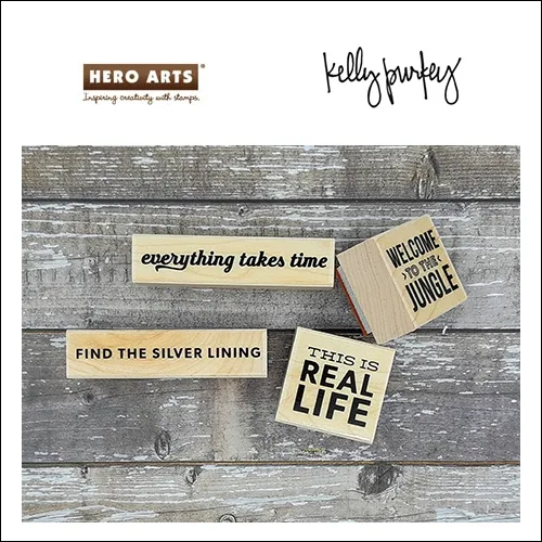 Hero Arts Kellys Real Life Wood Block Rubber Stamp Clearly Kelly Collection by Kelly Purkey