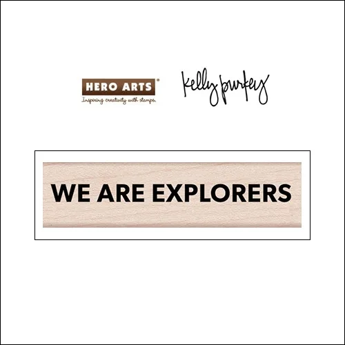 Hero Arts Kellys Happy Place Wood Block Rubber Stamp Clearly Kelly Collection by Kelly Purkey