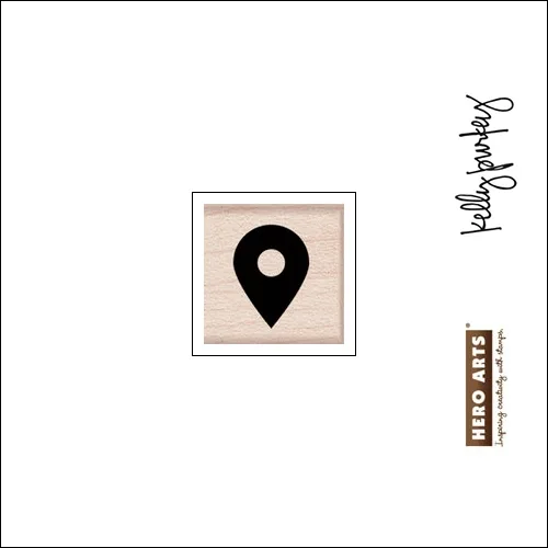 Hero Arts Kellys Happy Place Wood Block Rubber Stamp Clearly Kelly Collection by Kelly Purkey