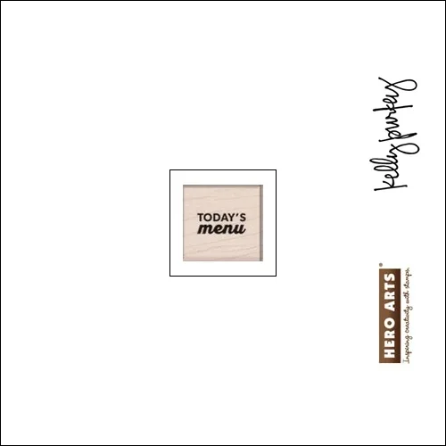 Hero Arts Kellys Best Day Ever Wood Block Rubber Stamp Clearly Kelly Collection by Kelly Purkey