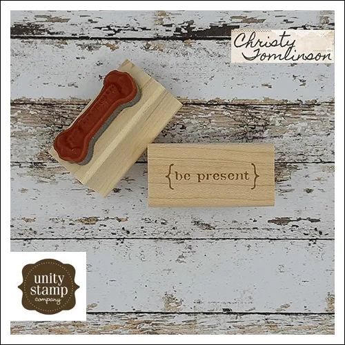 Unity Stamp Company Wood Mounted Red Rubber Stamp Passionate by Christy Tomlinson