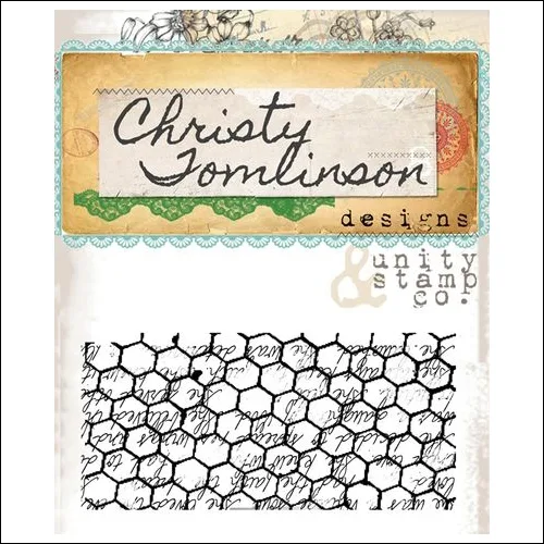 Unity Stamp Company Red Rubber Stamp Mounted On Cling Foam Cooped Up Notes by Christy Tomlinson