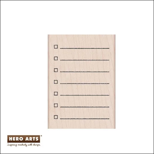 Hero Arts Kellys Get 'Er Done Wood Block Rubber Stamp by Kelly Purkey