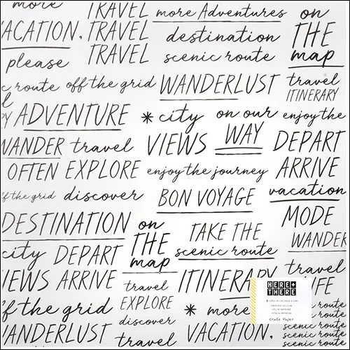 Crate Paper Printed Vellum Traveler Here and There Collection