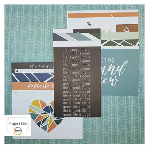 American Crafts Project Life Core Kit 4 x 6 inch Cards Project 52 Daring Edition Collection by Shawna Clingerman