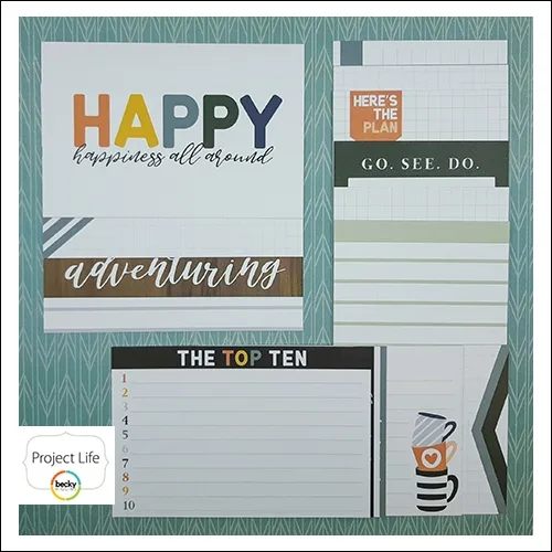 American Crafts Project Life Core Kit 4 x 6 inch Cards Project 52 Daring Edition Collection by Shawna Clingerman