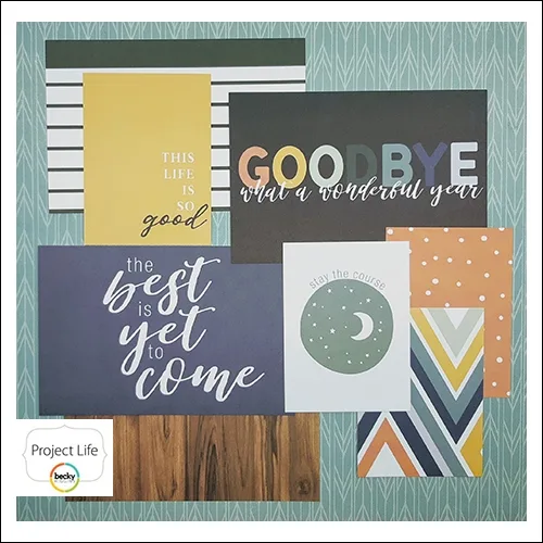 American Crafts Project Life Core Kit Last Page Cards Project 52 Daring Edition Collection by Shawna Clingerman