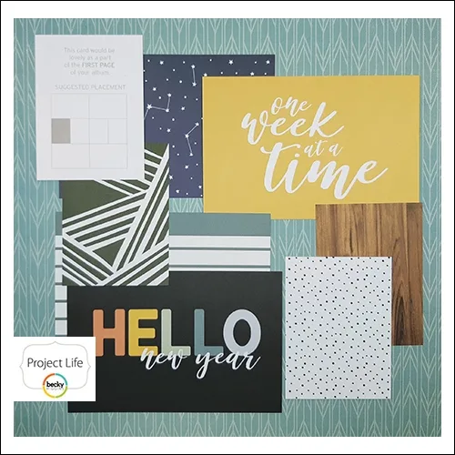 American Crafts Project Life Core Kit First Page Cards Project 52 Daring Edition Collection by Shawna Clingerman