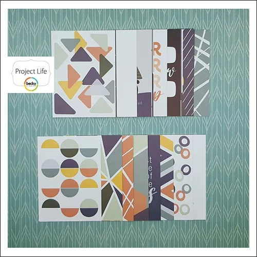 American Crafts Project Life Core Kit 3 x 4-inch Cards Project 52 Daring Edition Collection by Shawna Clingerman
