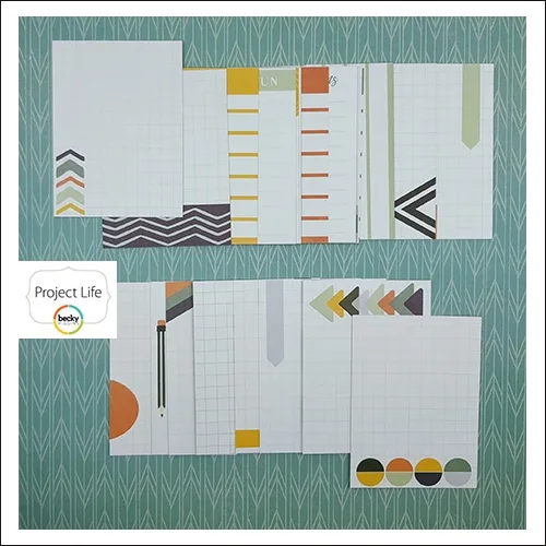 American Crafts Project Life Core Kit 3 x 4-inch Cards Project 52 Daring Edition Collection by Shawna Clingerman