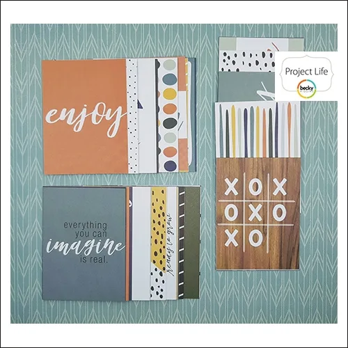 American Crafts Project Life Core Kit 3 x 4-inch Cards Project 52 Daring Edition Collection by Shawna Clingerman