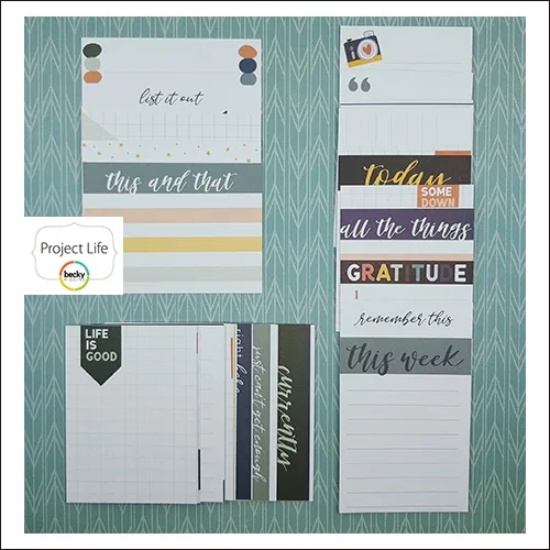 American Crafts Project Life Core Kit 3 x 4-inch Cards Project 52 Daring Edition Collection by Shawna Clingerman