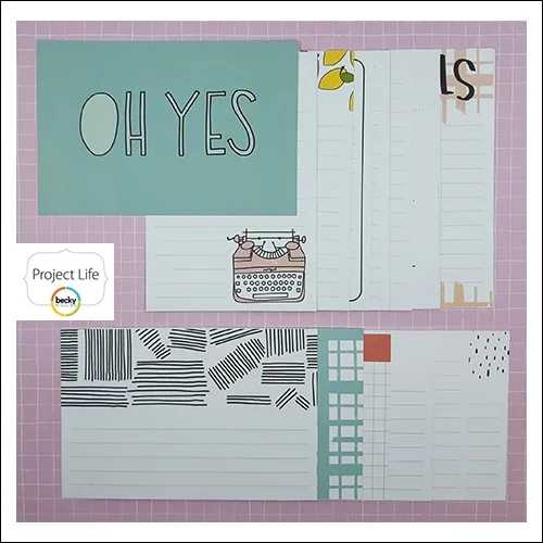 American Crafts Project Life Core Kit 4 x 6-inch Cards Project 52 Rad Edition Collection by Emily Merritt