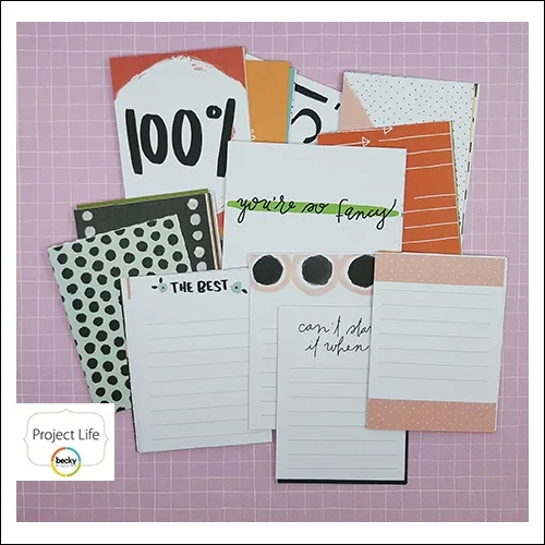 American Crafts Project Life Core Kit 3 x 4-inch Cards Project 52 Rad Edition Collection by Emily Merritt