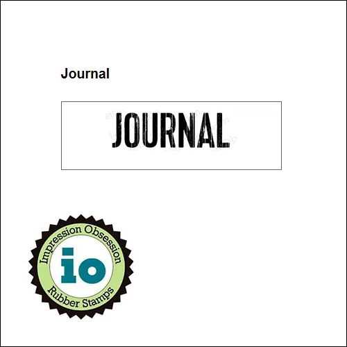 Impression Obsession Wood Mounted Stamp Journal B9345